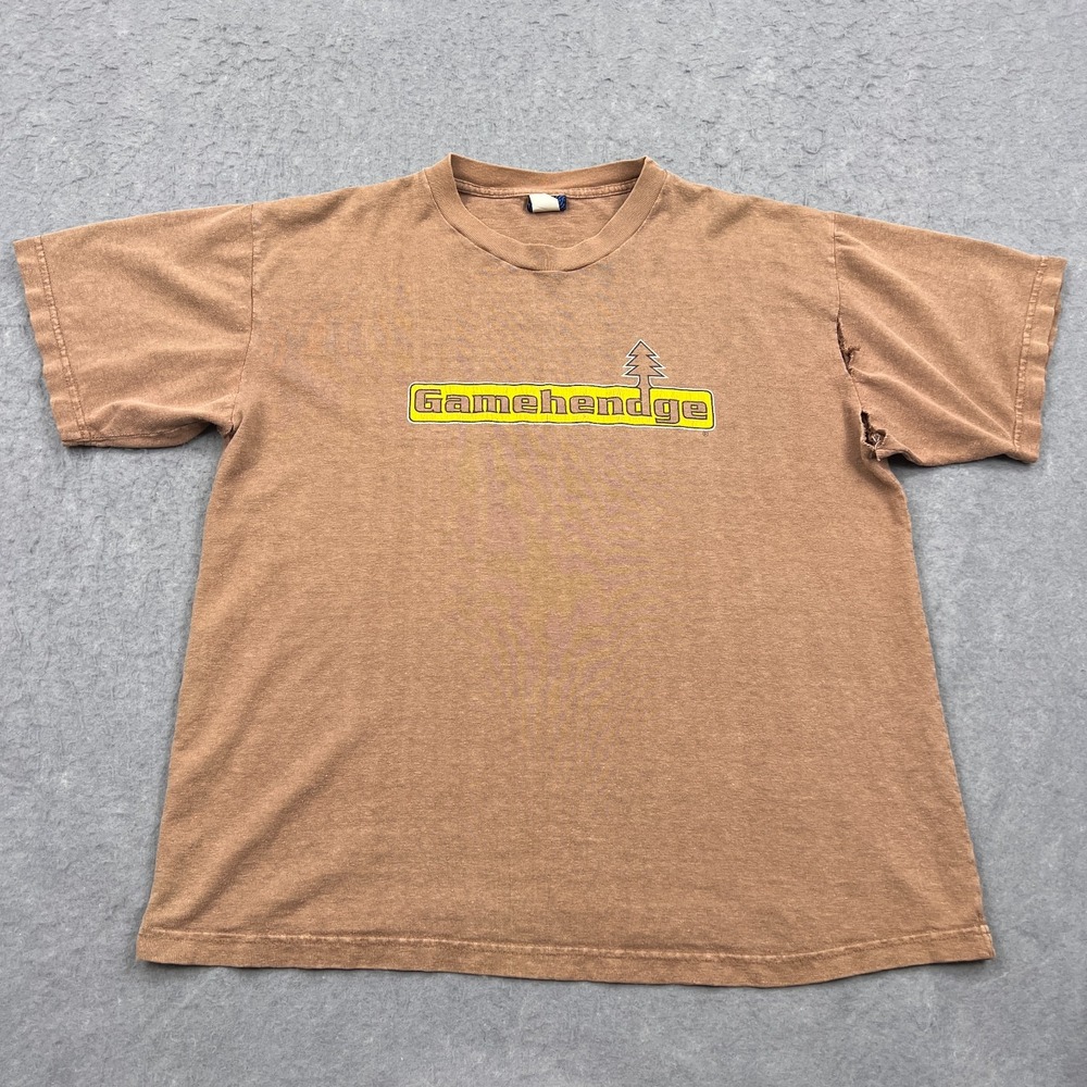 VTG Phish Gamehendge Ranger Shirt Men's Large Brown‎ Thrashed 90s Crew Tee USA